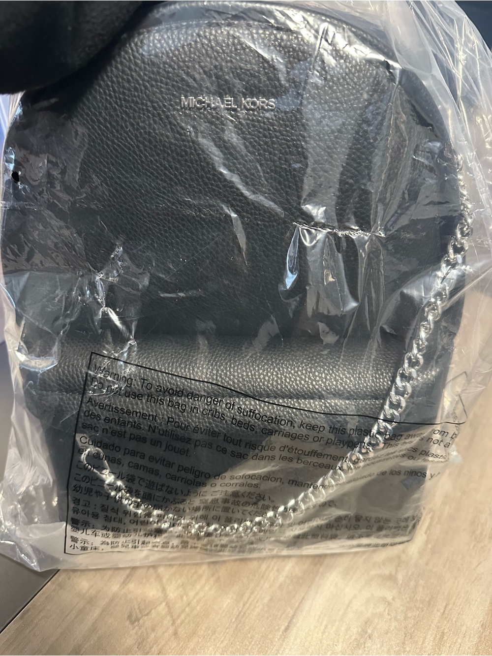 Black Michael Kors Slater Medium Backpack NWT - Picture 10 of 10